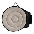 thumbnail image 3 of 360 Degree Soft Rotating Cushion Car Pad Rotating Seat Swivel Chair Pad Beige Circle, 3 of 9