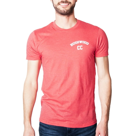 Mens Bushwood Country Club Shirt Golfing T shirt Funny Tees Golf Gift for Dad (Heather Red) - L