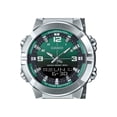 thumbnail image 2 of Casio Reloj Analógico-digital Combinado, Acero Inoxidable, Esfera Verde, Cuarzo, AMW-870DA-3AV para Hombre., 2 of 2