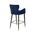 thumbnail image 5 of Meridian Furniture Luxe 28"H Velvet Counter Stool in Navy (Set of 2), 5 of 5