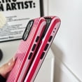 thumbnail image 5 of Compatible with iPhone Case, Cute Fashion Aesthetic Striped Pattern Cover for Women, Shockproof Soft TPU and Hard PC Protective Phone Case for iPhone, 5 of 8