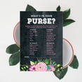 thumbnail image 6 of Inkdotpot 50-PackFloral Tea PartyWhats In Your Purse Bridal ShowerGameWedding Shower Bachelorette Party Bulk ActivityGameCards, 6 of 7