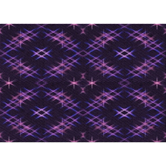 Ahgly Company Indoor Rectangle Patterned Deep Purple Area Rugs, 3' x 5'
