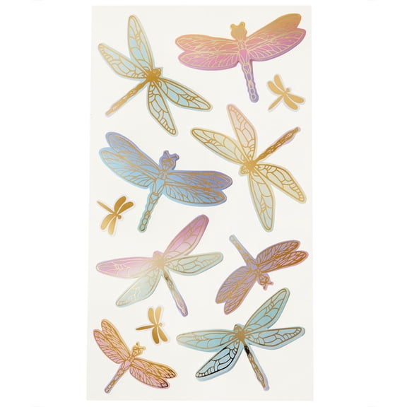Recollections Dragonfly Stickers, 12 Pack
