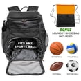 thumbnail image 3 of Xelfly Mochila De Baloncesto De 25 L Con Compartimento Para Pelotas - Para Equipos Deportivos, Gimnasio, Viajes, 3 of 8