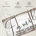 thumbnail image 6 of Elephant Stock Love Never Ends Family Quote Wall Sign Wall Art - Horizontal Multi Panel Canvas - Living Room Wall Decor - Wall Signs Multi Panel - White And Black Decor - 62" x 30", 6 of 8