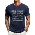 thumbnail image 5 of Zynviq Tees for Men Short Sleeve Fish Printed Relaxed Fit Funny Soft Graphic Tees Mens Tee Tops Trendy S, 5 of 6