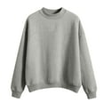 thumbnail image 6 of Resicozy Mock Neck Sweatshirt Women Cute Plain Pullover Sweatshirts Casual Fall Long Sleeve Trendy Tops Gray XL, 6 of 6