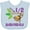 AE-Light Blue, variant on Inktastic Half Birthday 6 Months Baby Monkey Boys or Girls Baby Bib