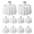 thumbnail image 1 of Mantel VidaFete redondo, 335 cm, poliéster, 10 unidades, color blanco, 1 of 6