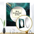 thumbnail image 3 of Designart "Revitalizing Malachite Essence" spiritual stone Green Large Square Mirror - Square Bedroom Mirror Printed Wall Decor - Traditional Square Printed Wall Mirror Art, 3 of 5