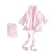 thumbnail image 3 of Newborn Bathrobe Pure Cotton Thickened Baby Photo Bathing Suits Photo Garment (Pink Suitable For 0-1 Month Baby), 3 of 4