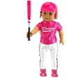 thumbnail image 3 of Hot Pink Baseball Slugger Outfit with Accessories For 18 inch dolls, 3 of 4