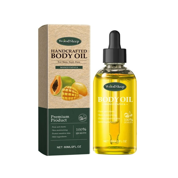 Deals of The Day Clearance! Strawberry Crisp Handcrafted Body Oil for Nourishing and Softening Skin, Moisturizing Body Oil for Daily Hydration, 60ml