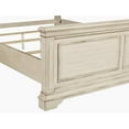 thumbnail image 2 of New Classic Furniture Anastasia California King Wood Bed in Ant White, 2 of 6