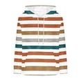 thumbnail image 5 of Enjoytime Hoodies for Women Trendy Striped Pullover Sweatshirts Long Sleeve Loose Casual Fall Winter Sweatshirt with Pockets Orange L, 5 of 5