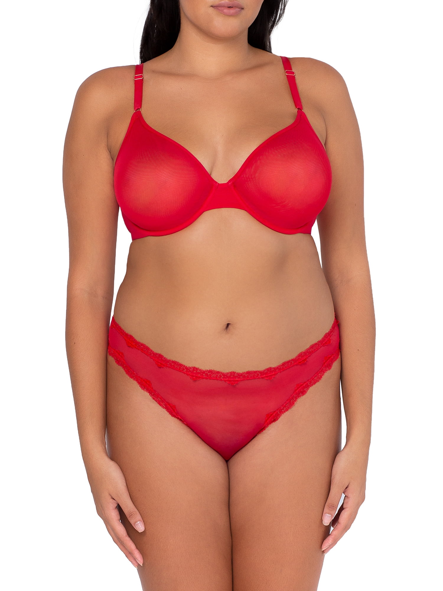 Smart & Sexy Women's Lace Trim Cheeky Panties, 2-pack, Style-SA1377