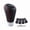 red, variant on Universal Leather 5 Speed Manual Gear Shift Knob - Shifter Lever Handle Head with Adapters, Black Stitching for Car SUV Modification black