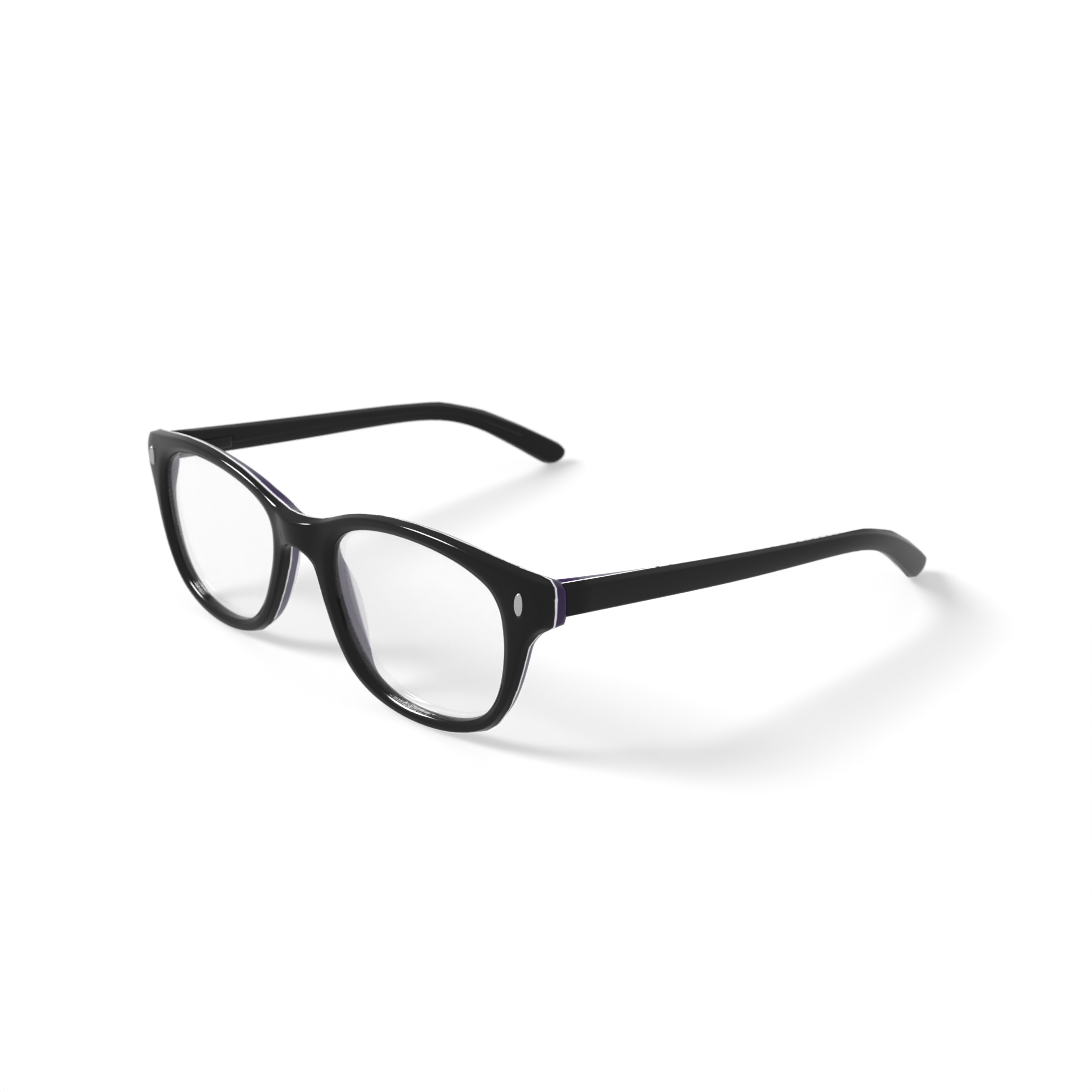 Walmart Women's FM13041-1 Square Prescription Eyeglasses with Case, Brown/Purple