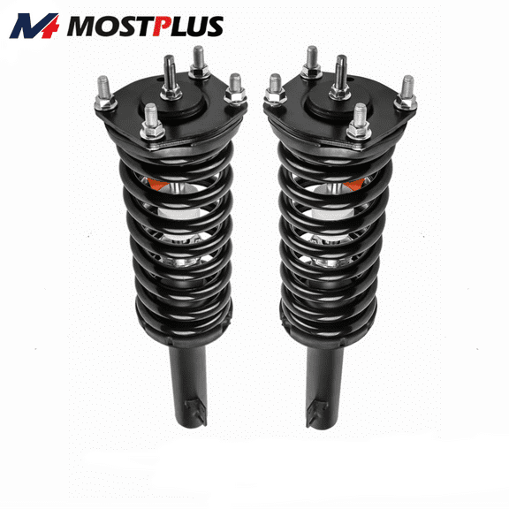 MOSTPLUS Front Pair Complete Shock Struts for 05-10 Jeep Grand Cherokee 06-10 Commander