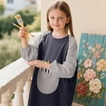 thumbnail image 3 of RUTAYY Children Boys Girls Art Smock Long Sleeve Painting Apron Craft Protective Coverall with Pocket Playful Vacation Tops, 3 of 6