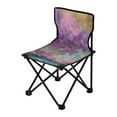 thumbnail image 2 of 600D Oxford Camping Chair Portable Foldable Chair Supports 220 lbs for Picnic, Fishing, Backpacking Purple Trees, 2 of 8