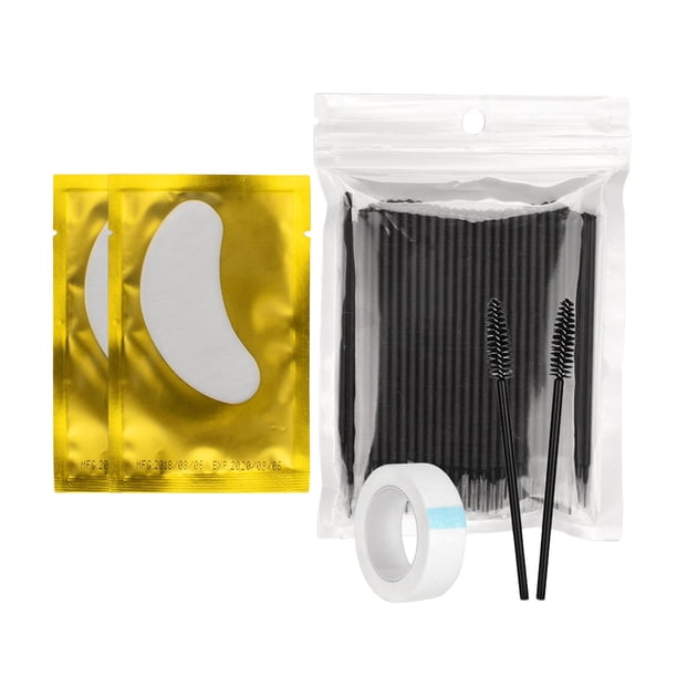 de extensión de ñas, conjunto profesion de ñas para injertos, cepillo para ñas, para ojos, gasa para injertos de ñas Negro Macarena Ejercicio de extensión de pestañas