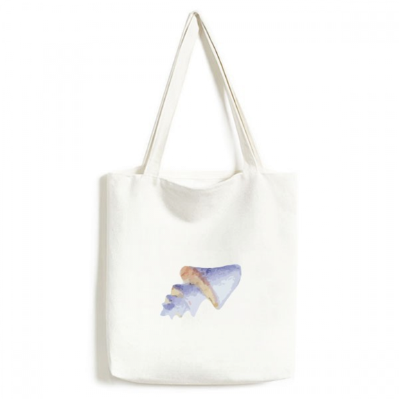 Blue Marine Life Pattern Illustration Tote Canvas Bag Shopping Satchel Casual Handbag