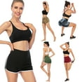 thumbnail image 3 of Women Summer Sports Shorts Casual Elastic Waist Gym Workout Yoga Shorts For Yoga Rope Skipping Shuttlecock Kicking Jogging, 3 of 8