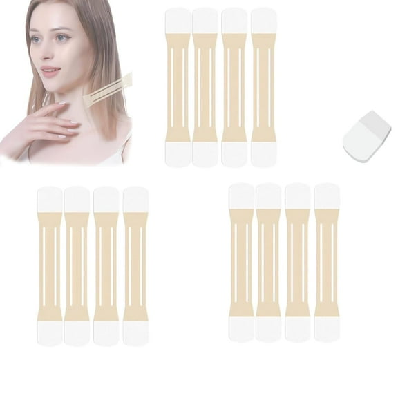 Instant Neck Tape, Neck Tape, Necks and Face Lift Strap Patch Tightening Tapes, For Necks Face Jaw, High Elastic Breathable Lifting Invisible Reusable & Waterproof (60)