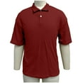 thumbnail image 6 of DPTALR Men's Solid Color Short Sleeve Button-Up Casual Shirt,Wine,Big and Tall Men XXXL, 6 of 9
