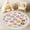 Color 3, variant on Washable Non Slip 4ft Round Rug, Colorful Donuts Sprinkles Stars Blue Circle Area Rugs with Tassels Carpet for Nursery Bedroom Playroom Tent rug Tent Castle