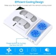 thumbnail image 4 of Soporte vertical con ventilador de refrigeración para Xbox Series S, con estación de carga doble para mandos, 2 baterías recargables de 1400 mAh y soporte para auriculares, 4 of 7