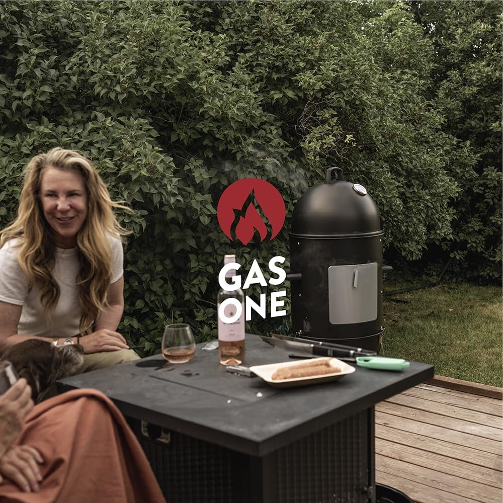 GasOne 18" Charcoal Vertical Smoker Grill, Portable