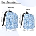 thumbnail image 3 of Rateoe Winter Paisley Pattern Pattern Canvas College Laptop Backpack,Travel Daypack,Durable Rucksack Travel Notebook Bag School Backpack Book Bag for Men Women-Medium, 3 of 7