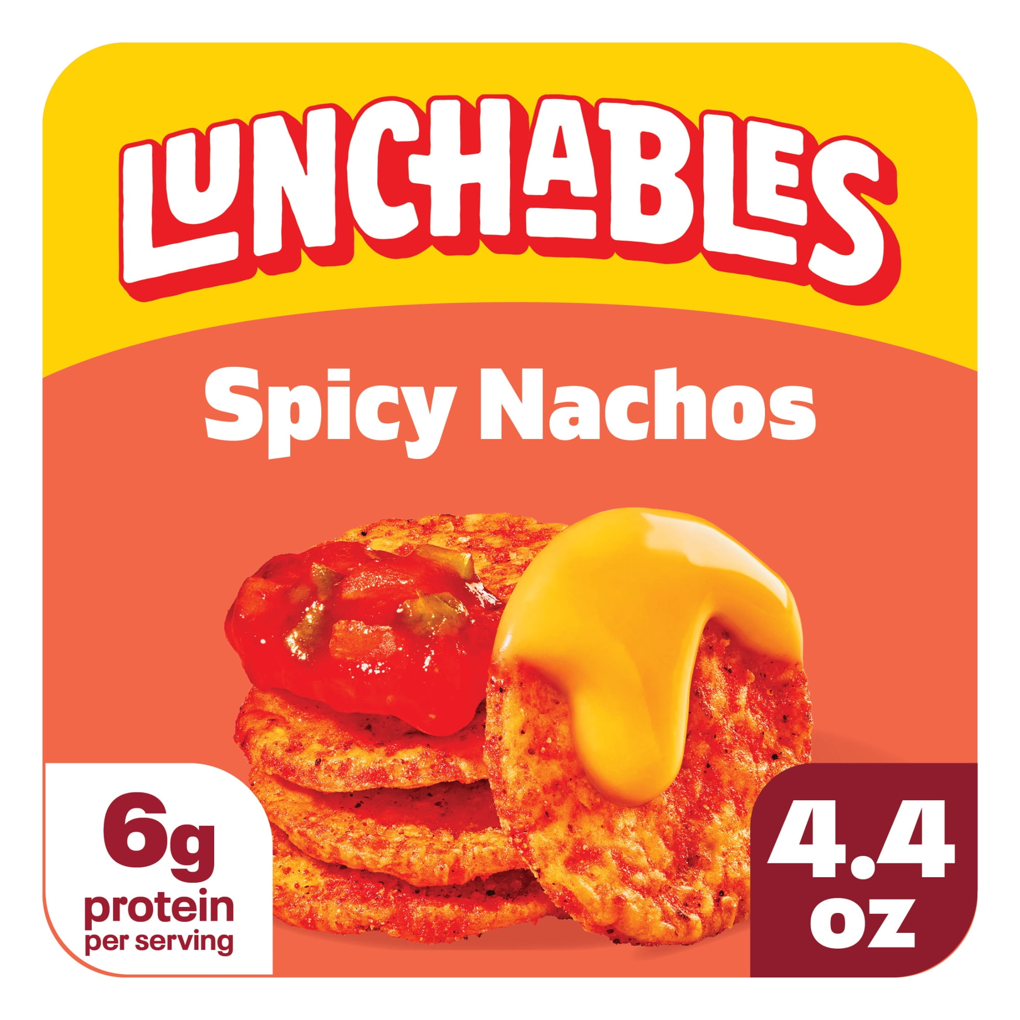 Lunchables Spicy Nachos with Chili Lime Flavored Tortilla Chips, Cheese Dip & Salsa, 4.4 oz Pack