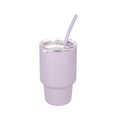 thumbnail image 5 of Mainstays 4oz Stainless Steel Double - Walled Insulated Tumbler with Straw, Purple, 5 of 5