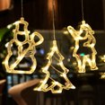thumbnail image 2 of 5pcs Set Of Led Christmas Lights Window Hanging Lights Holiday Decoration Sucker Lights, 2 of 7