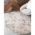 thumbnail image 1 of Unique Loom 3142286 Tapis Rond Chromatique Bondi 6 x 6 Pi, Gris, 1 of 1