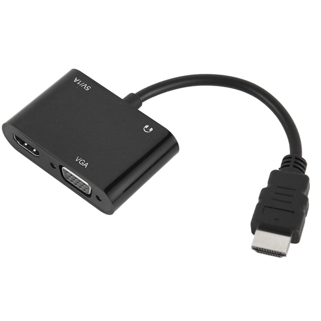Convertidor de interfaz multimedia HD a VGA, convertidor de interfaz multimedia HD a interfaz multimedia HD a VGA Adaptador HDTV diseñado para profesionales