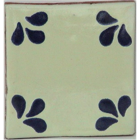4.2x4.2 Splash Talavera Mexican Tile, Set of 9 pcs