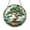Acrylic 3.5 Inch, variant on Japanese Garden Bonsai Tree Metal Sign, Stained Glass Style Wall Art Decor, Zen Inspired Landscape Plaque, Outdoor Garden Hanging Ornament, Asian Home Accent Gift