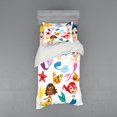 thumbnail image 2 of Ambesonne Colorful Bedding Set 4 Pcs, Mermaids Sea Friends, Queen, Multicolor, 2 of 3