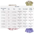 thumbnail image 2 of NAISIBABY Kids Girls Outfit Set, Short Sleeve Polo T-Shirt and Shorts 2-Piece Summer Cute Fashion Clothes Pink 7T, 2 of 7