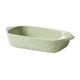 thumbnail image 1 of Solid Colorful Ceramic Double-Handled Pan Household Use Oven Microwave Safe Baking Baked Rice Breakfast, 1 of 7