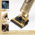 thumbnail image 4 of Rasuradora De Cabello Cortadora Trimmer Vintage Yyt-010 Craneo Recargable USB Profesional Para Hombre Alta Potencia 7000 RPM 2 Horas Del Uso Perfiladora Impermeable Menos Ruido Dorado, 4 of 7