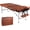 Brown, variant on Massage Tables Portable 24 Inch Wide Adjustable Folding Massage Bed Lightweight Aluminum Esthetician Bed Tattoo Chair for Client Tattoo Table for Spa and Beauty Professionals White