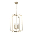 thumbnail image 2 of Hunter - Zoanne 4-light Alturas Gold, Medium Size Pendant Light, Dimmable, Modern Style, Geometric Shaped, for Bedrooms, Dining, Living Rooms - 19576, 2 of 7