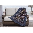thumbnail image 3 of Coral Fleece Plush Throw Blanket 50 x 60| Volunteer Fire Fighter Throw Blanket FF2085-TB (Navy), 3 of 3