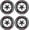 4*white, variant on 4PCS 3D Tire Lettering Stickers, Waterproof Universal Wheel Decals for Car, Truck, SUV & Motorcycle, Raised Rubber Sidewall Letter Stickers